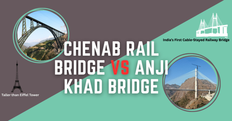 Chenab Rail Bridge and Anji Khad Bridge