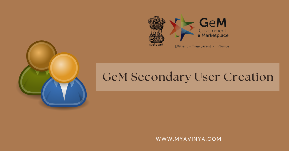 GeM Secondary User Creation