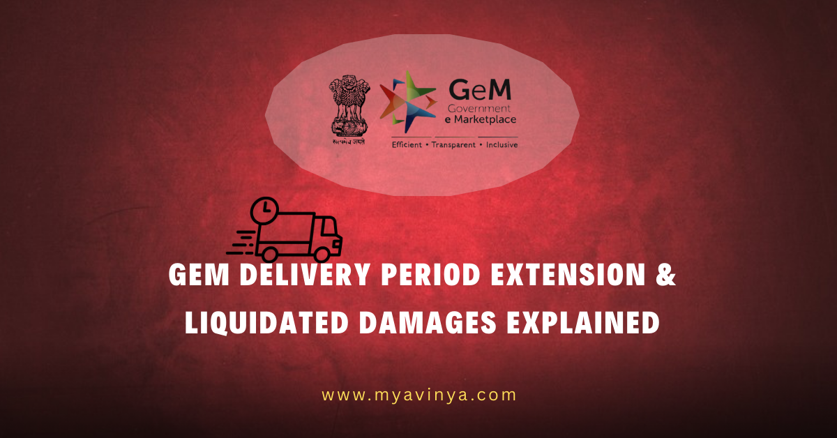 GeM Delivery Period Extension