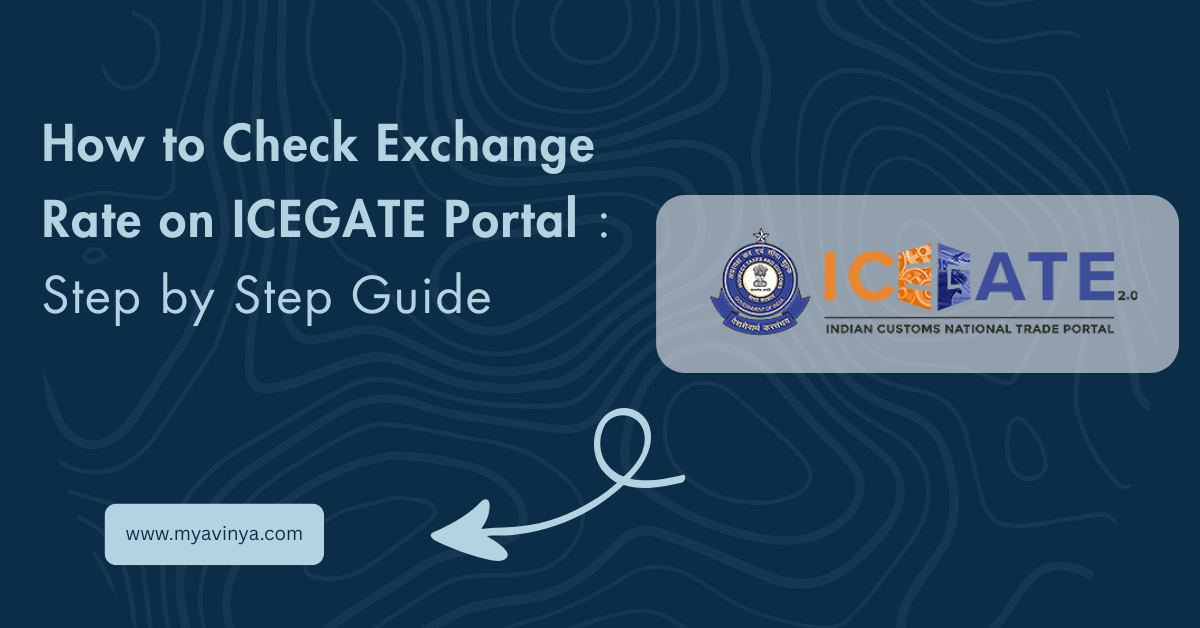 check exchange rate on ICEGATE Portal