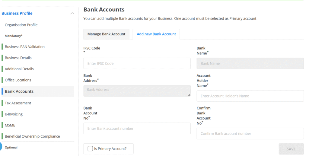 Update Seller Profile on GeM Portal 2025 – Add Bank Account
